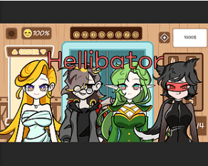 Hellibator 캐릭터 화면